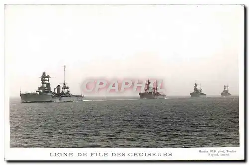 Ansichtskarte AK Bateau Guerre Ligne de file des croiseurs