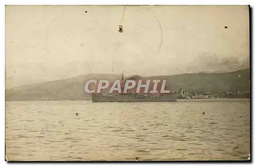 CARTE PHOTO Bateau Guerre