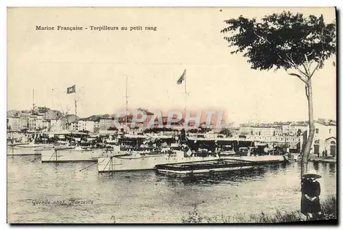 Cartes postales Bateau Guerre Torpilleurs au petit rang