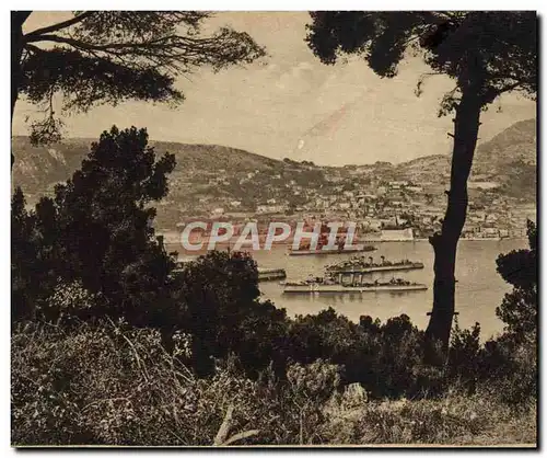 Cartes postales Bateau Guerre Vue sur Villefranche L&#39escadre Domaine des Cedres Marnier Lapostolle Leopold II