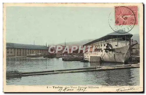 Cartes postales Bateau Guerre Toulon Les vieux pontons militaires