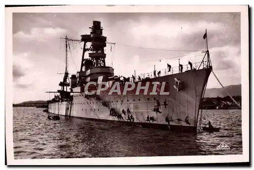 Cartes postales Bateau Guerre Toulon la toilette d&#39un croiseur