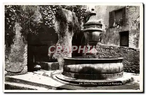 Cartes postales Saint Paul De Vence La fontaine