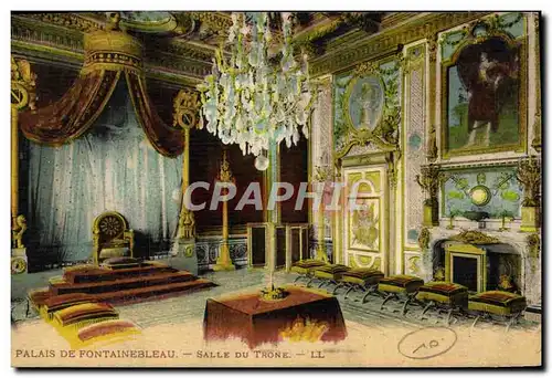 Cartes postales Palais de Fontainebleau Salle Du Trone