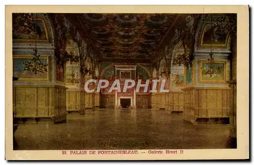 Cartes postales Palais De Fontainebleau Galerie Henri II