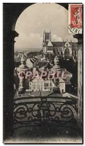 Cartes postales Meaux Vue Prise de L&#39Hotel de Ville