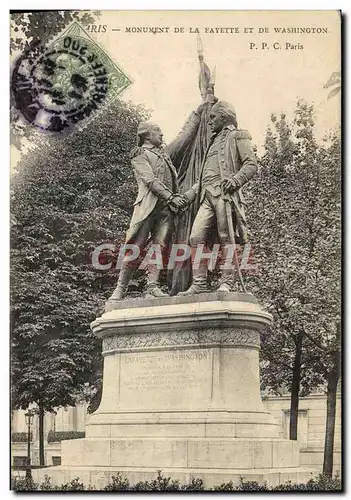 Cartes postales Monument de la Fayette et de Washington