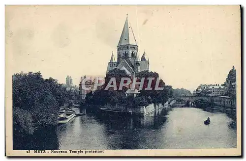 Cartes postales Metz Nouveau Temple protestant