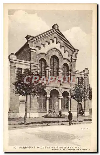 Ansichtskarte AK Narbonne Le Temple protestant