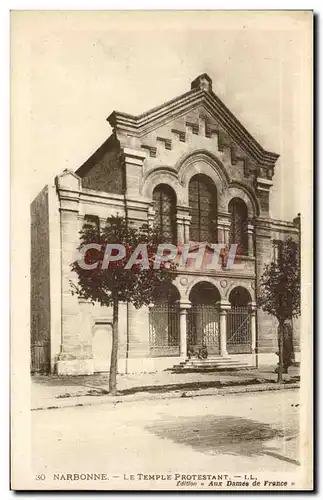 Cartes postales Narbonne Le Temple protestant
