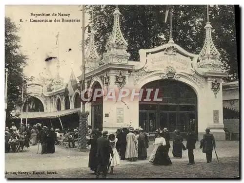 Cartes postales Brasserie Exposition de Nancy Consortium des brasseries