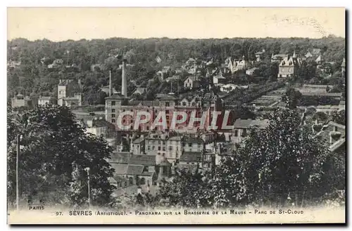 Cartes postales Brasserie Sevres Panorama sur la brasserie de la Meuse Parc de St Cloud