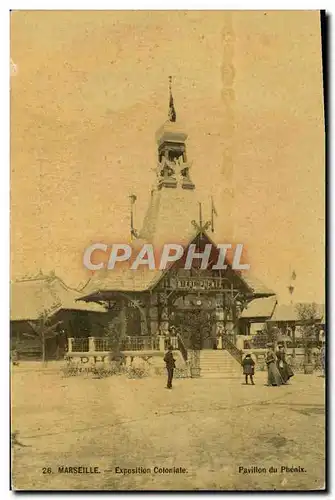 Cartes postales Marseille Exposition coloniale Pavillon du Phenix Brasserie