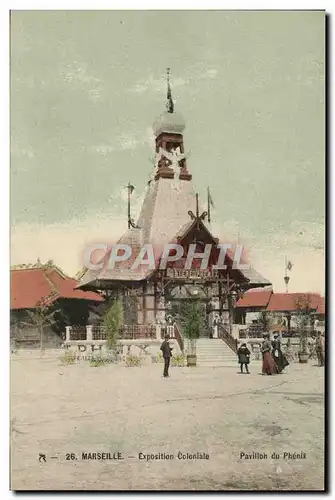 Cartes postales Marseille Exposition coloniale Pavillon du Phenix Brasserie