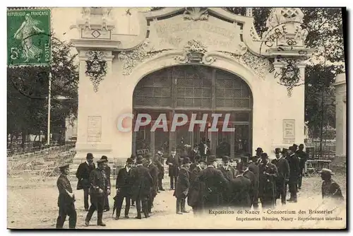 Cartes postales Brasserie Exposition de Nancy Consortium des brasseries