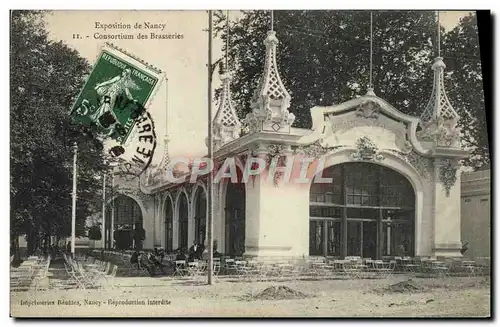 Cartes postales Brasserie Exposition de Nancy Consortium des brasseries