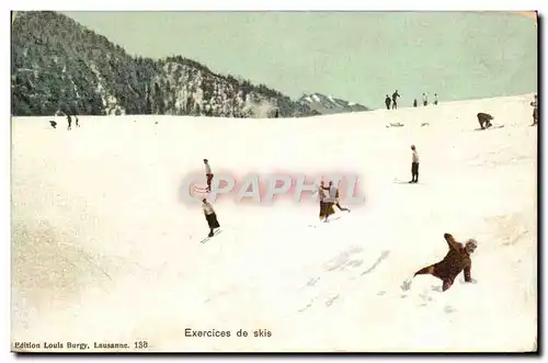 Cartes postales Sports d&#39hiver Ski Exercices