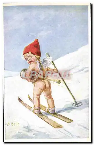 Cartes postales Sports d&#39hiver Ski Enfant Champagne Kath Barth