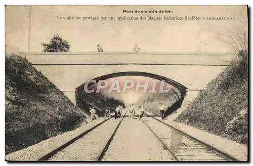 Ansichtskarte AK Train Pont de chemin de fer Ligne de Paris a Mulhouse