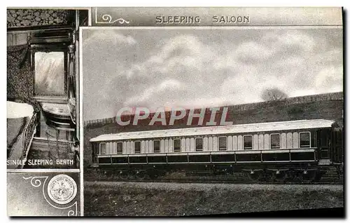 Cartes postales Train Single sleeping Berth Sleeping Saloon