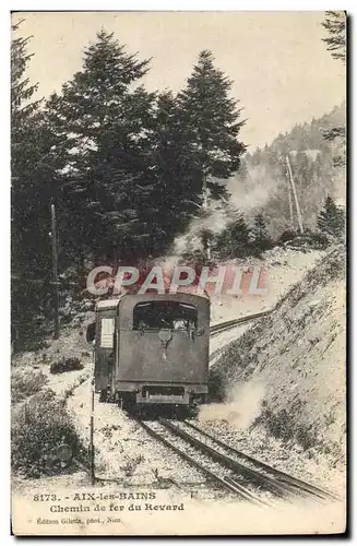 Cartes postales Train Locomotive Aix les Bains Chemin de fer du Revard