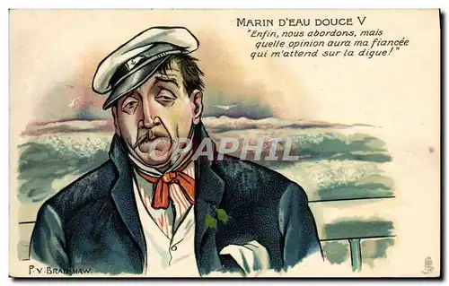 Cartes postales Bateau Marine d&#39eau douce V Bradshaw