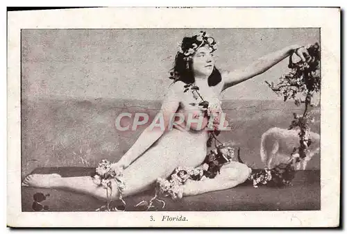 Cartes postales Nu erotique Femme Florida