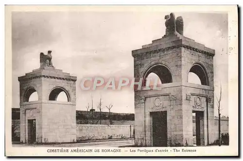 Ansichtskarte AK Militaria Cimetiere americain de Romagne Les portiques d&#39entree