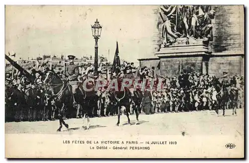 Ansichtskarte AK Militaria Fetes de la Victoire 14 juillet 1919 Le defile General Pershing