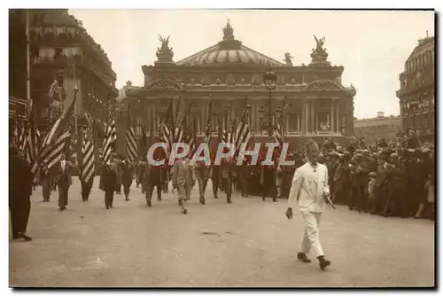 Cartes postales Militaria Paris Opera American legion