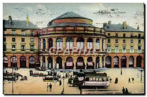 Cartes postales Theatre Rennes Tramway Luzy