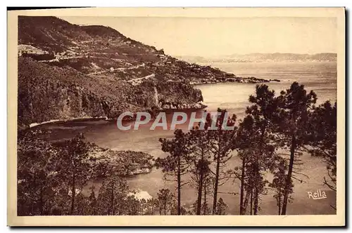 Cartes postales La Corniche d&#39Or Pointe de la galere vue du col de l&#39Esquillon au loin Cannes