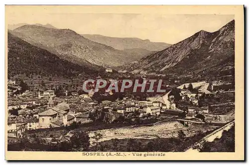 Cartes postales Sospel Vue Generale