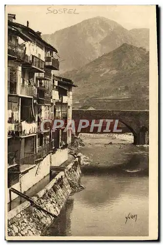 Ansichtskarte AK Sospel Vieilles maisons sur la Bever et le Pont Vieux