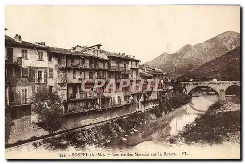 Cartes postales Sospel Vieilles Maisons sur la Bevera