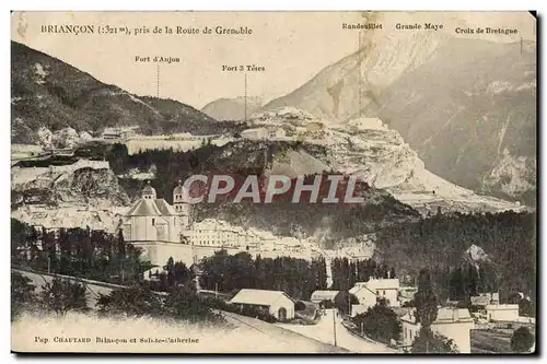 Ansichtskarte AK Briancon pris de la route de Grenoble