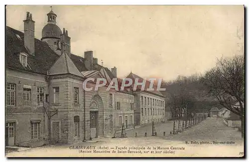 Cartes postales Prison Clairvaux Facade principale de la maison centrale Ancien monastere de Saint Bernard