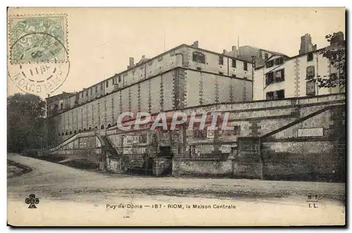 Cartes postales Prison Maison centrale Riom