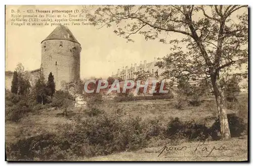 Ansichtskarte AK Prison Thouars Ecole primaire des filles et la tour du prince de Galles