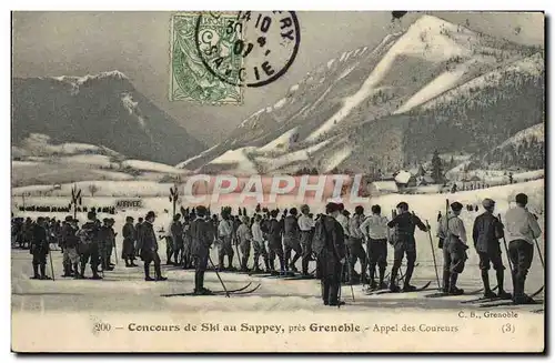 Cartes postales Sports d&#39hiver Ski Concours de si au Sappey pres Grenoble Appel des coureurs