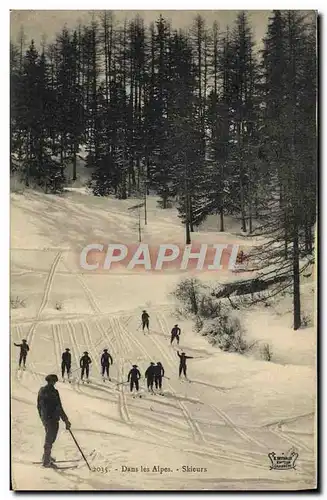 Ansichtskarte AK Sports d&#39hiver Ski Skieurs Chasseurs alpins