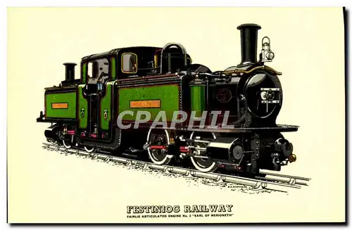 Cartes postales Train Locomotive Festiniog Railway