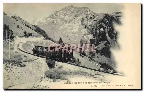 Ansichtskarte AK Train Locomotive Chemin de fer des rochers de Naye