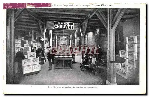 Cartes postales Alcool Rhum Chauvet Un des magasins de la mise en bouteilles