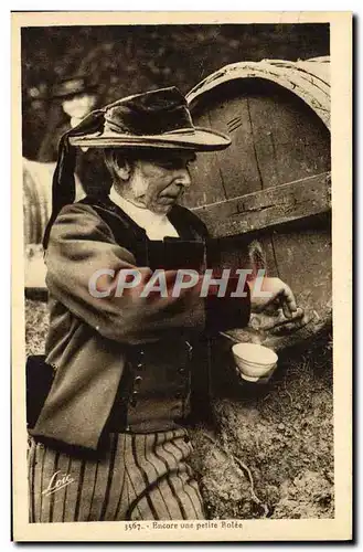 Cartes postales Alcool Homme Encore une petite bolle Folklore