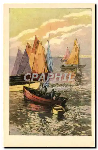 Cartes postales Bateau Voilier Peche