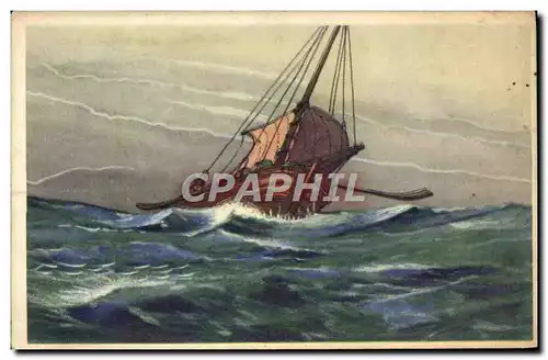 Cartes postales Bateau Voilier Peche