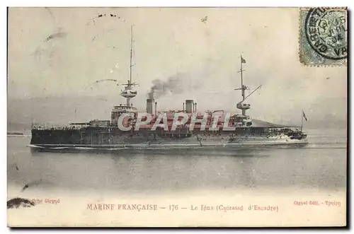 Cartes postales Bateau Guerre Le Iena Cuirasse d&#39escadre