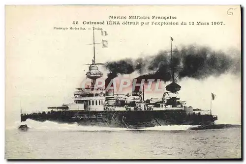 Cartes postales Bateau Guerre Cuirasse Iena