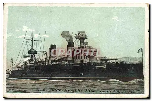 Cartes postales Bateau Guerre Iena Cuirasse d&#39escadre